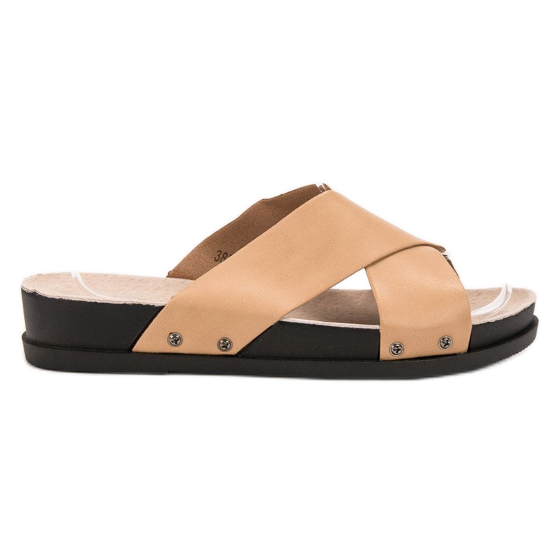 Clowse Beige Hausschuhe