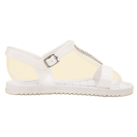 SHELOVET Gummisandalen weiß