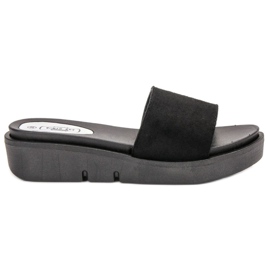 SHELOVET Keilsandalen schwarz