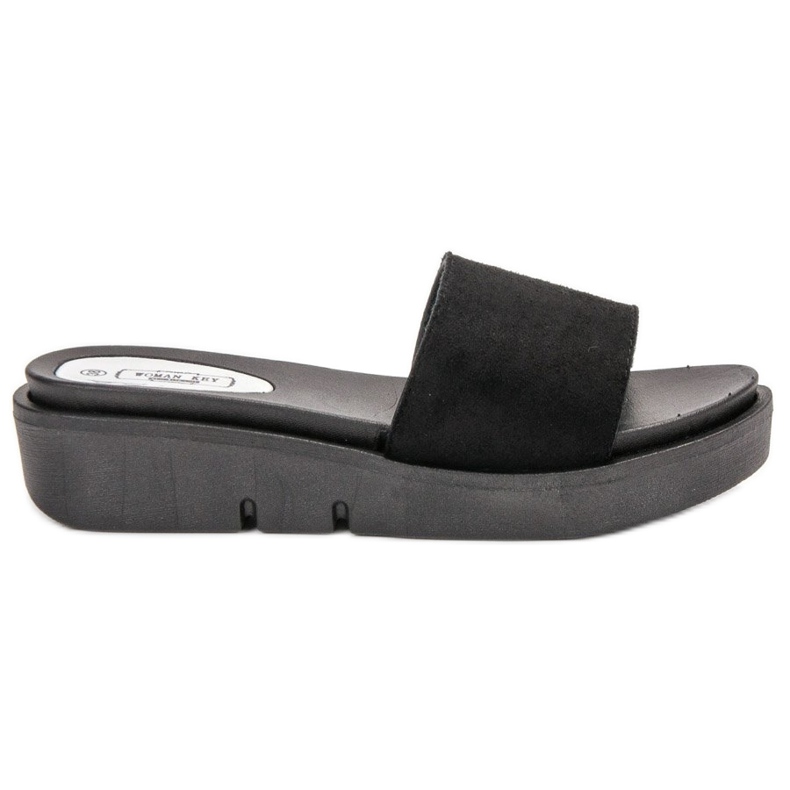 SHELOVET Keilsandalen schwarz