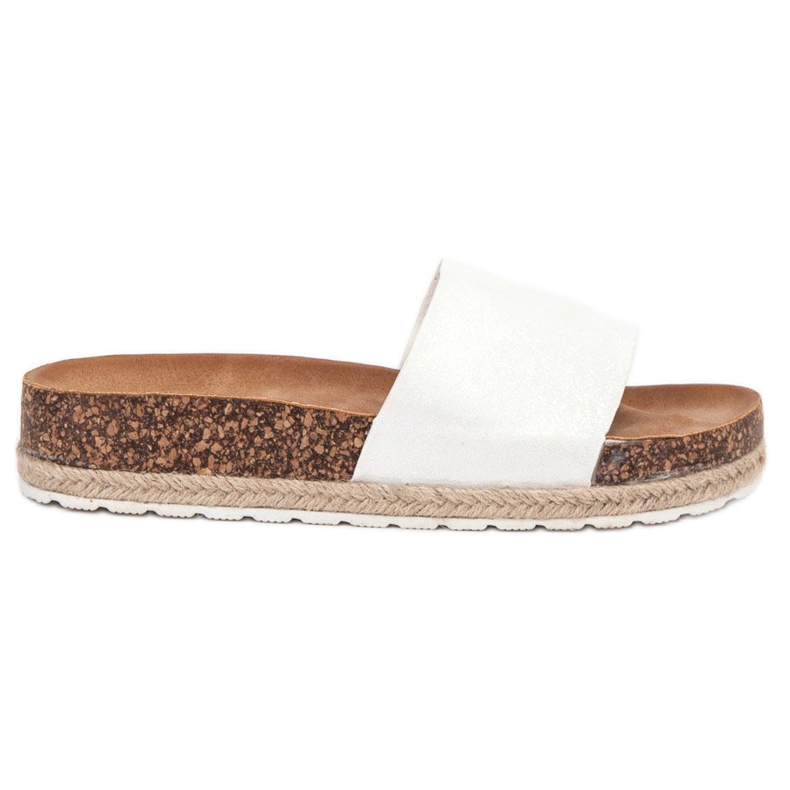 SHELOVET Espadrilles aus Wildleder weiß