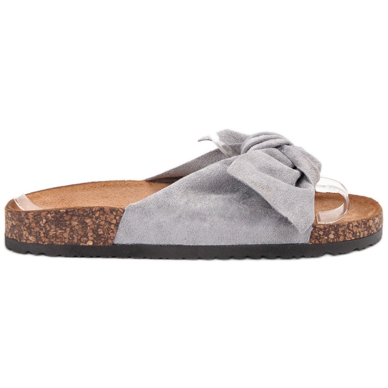 Super Me Modische graue Hausschuhe