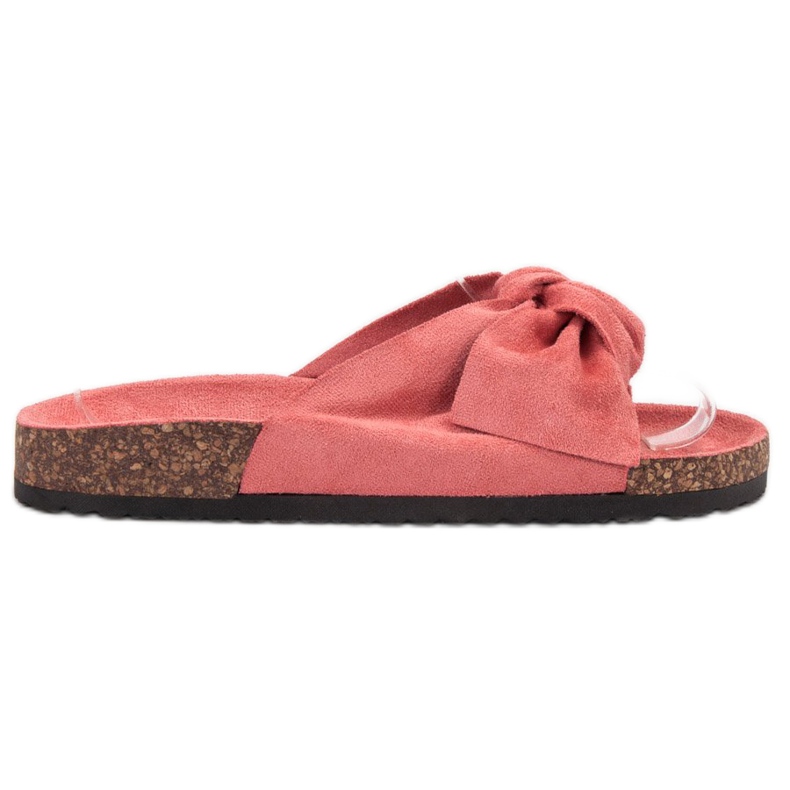 Bona Wildlederhausschuhe mit Schleife rot