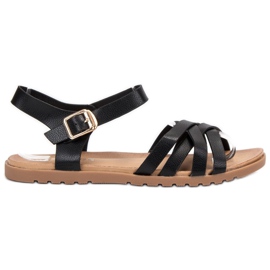 BLESS Klassische schwarze Sandalen