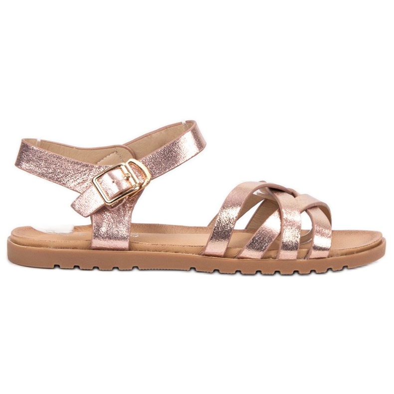 BLESS Klassische Sandalen in Roségold rosa