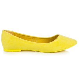 Seastar Wildleder Ballerina In Spitz gelb