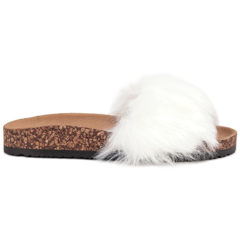 Bona Hausschuhe mit Fell weiß