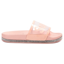 Bona Transparente Flip-Flops rosa