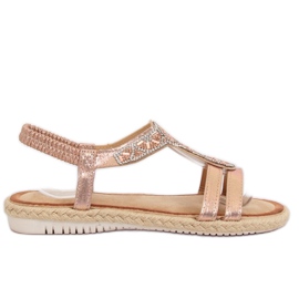 Espadrilles-Sandalen Champagner CO-78 Champagne rosa
