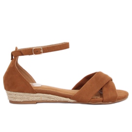 Sandalen Espadrilles braun 9R121 Camel