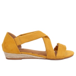 Gelbe Espadrilles-Sandalen 9R72 Gelb