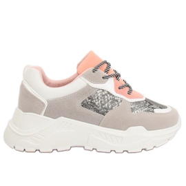 Graue LV88P Snake Sportschuhe