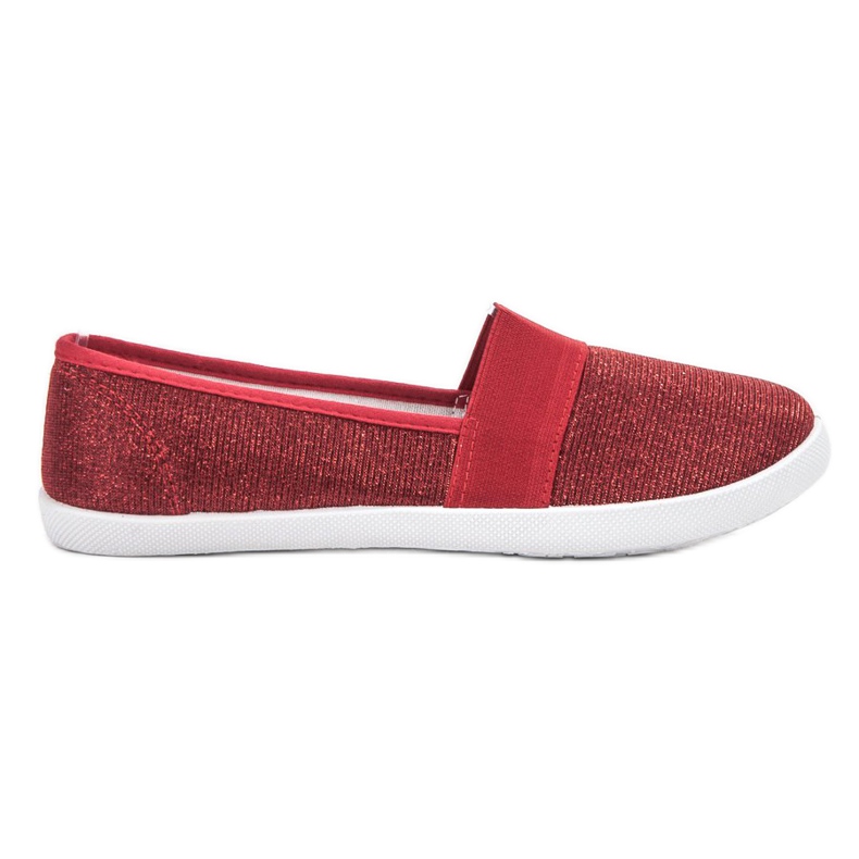 Renda Glitzer-Turnschuhe rot