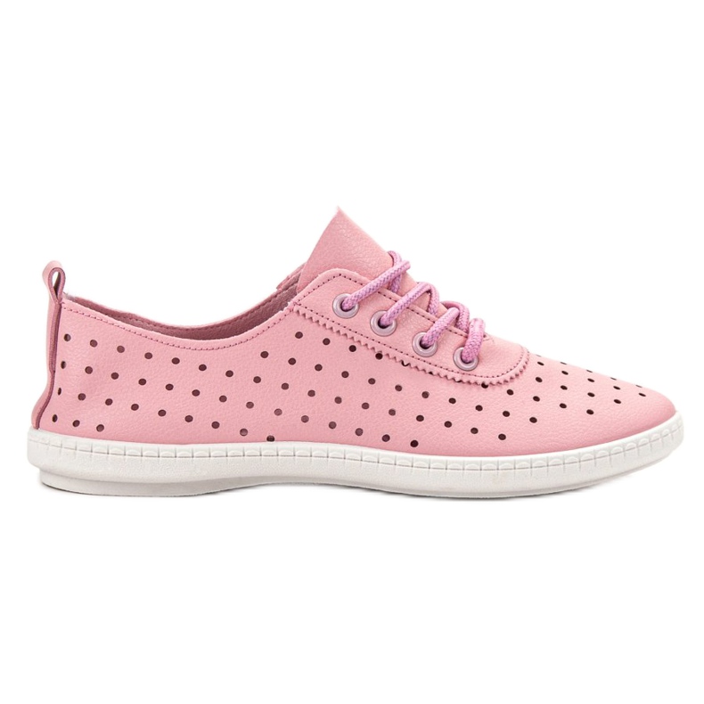 SHELOVET Durchbrochene Sneakers für Damen rosa