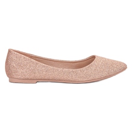 VINCEZA Glitzerballerinas gelb