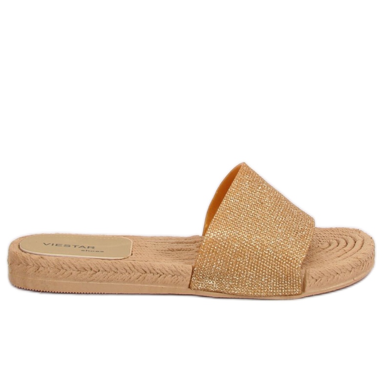 Goldene Hausschuhe für Damen JFF-V182 Golden