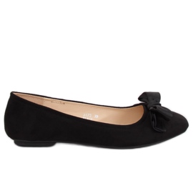 Schwarze Damen Ballerinas 3173 Schwarz