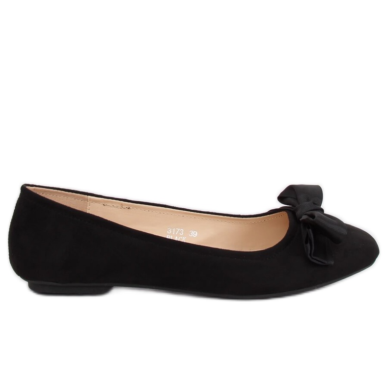 Schwarze Damen Ballerinas 3173 Schwarz