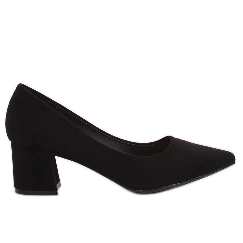 Schwarze Pumps mit weiten Absätzen KJ-10 Black