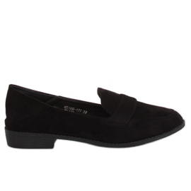 Schwarze Damen-Loafer MB188-117 Schwarz