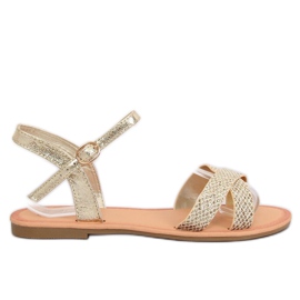 Damen- und Goldsandalen WL282 Gold golden