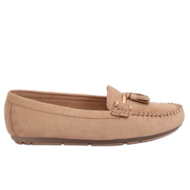 Beige Slipper für Damen L7183 Khaki
