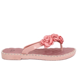 Flip-Flops mit Blumen rosa YJL-1818 Pink
