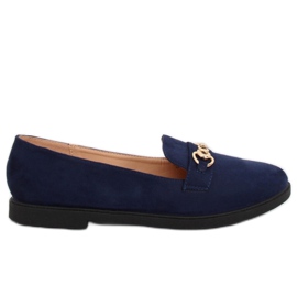 Damen Slipper marineblau 1631-123 D. Blau navy blau