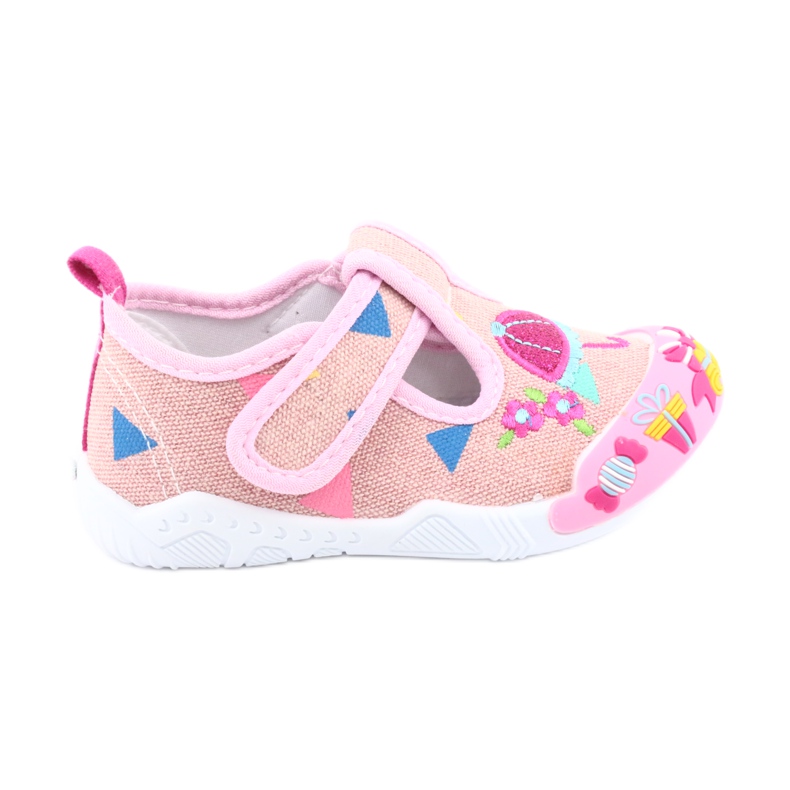 American Club Sneakers Ledereinsatz TEN30 rosa braun blau