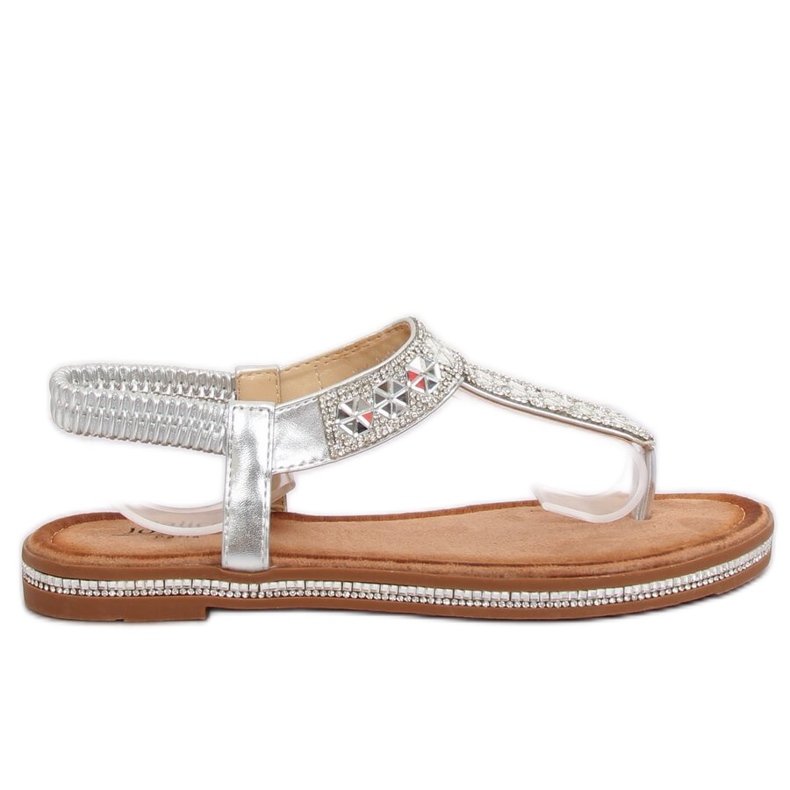 Silberne Flip-Flops ZY163 Silber grau