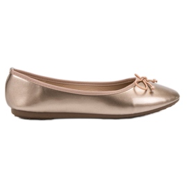 Renda Ballerina mit Schleife gelb