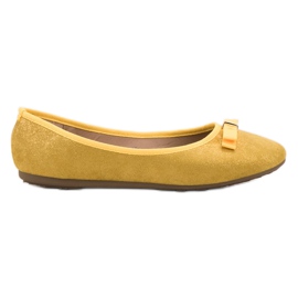 GUAPISSIMA Ballerinas mit Glitzer gelb