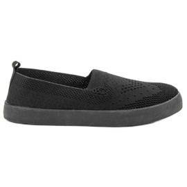 SHELOVET Textil-Slipper schwarz