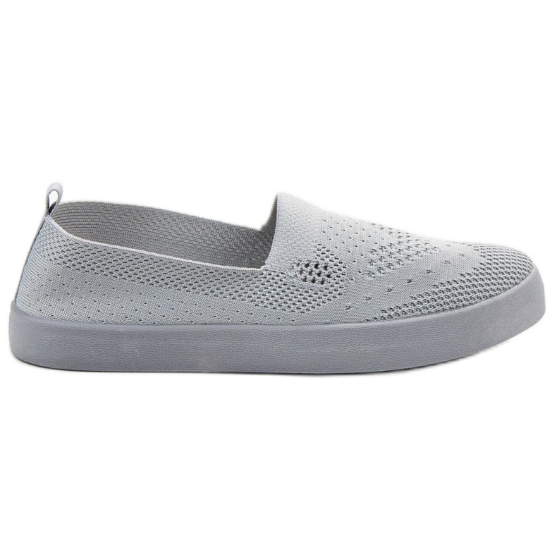 SHELOVET Textil-Slipper grau