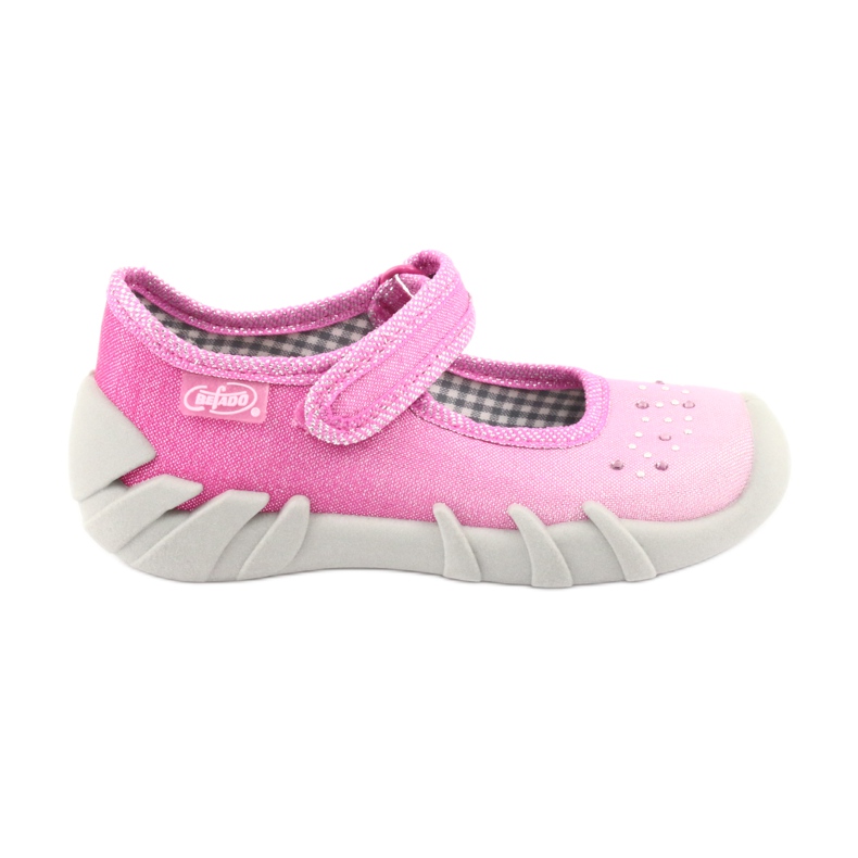 Befado Kinderschuhe 109P171 rosa grau