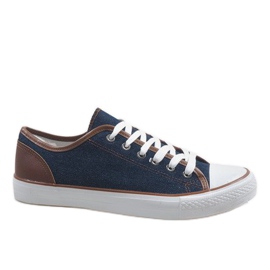 Herren marineblaue Turnschuhe DD50-40