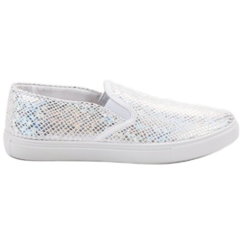 SHELOVET Modische Slip-On-Sneakers grau