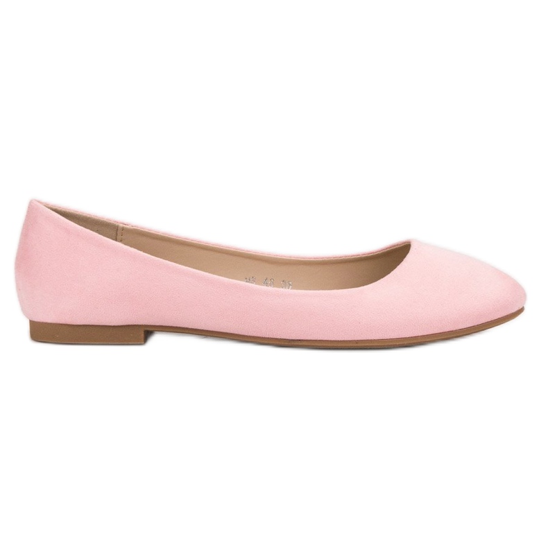 Small Swan Rosa Wildleder Ballerinas