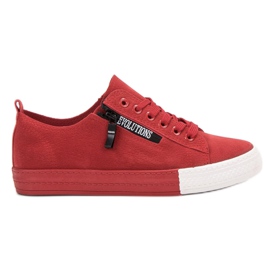 SHELOVET Rote Turnschuhe