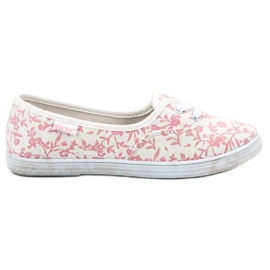 Sneaker mit VICES-Muster weiß rosa