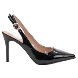 COLORFUL High Heels mit freiliegendem Absatz schwarz