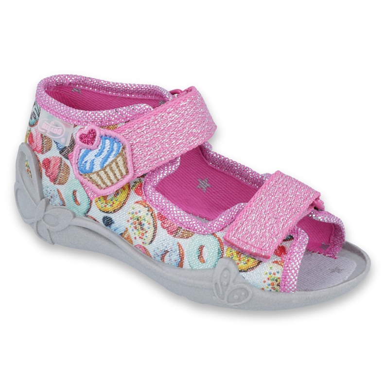 Befado Kinderschuhe 242P092 rosa mehrfarbig