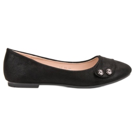 Small Swan Ballerinas mit Glitzer schwarz