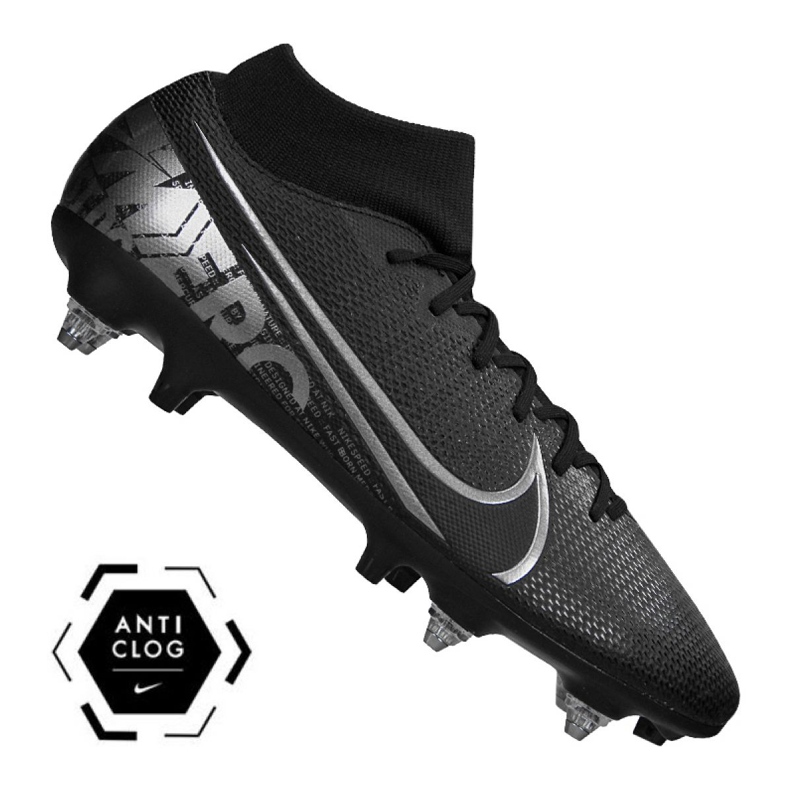 Nike Superfly 7 Academy SG-Pro Ac M BQ9141-001 Fußballschuhe schwarz schwarz