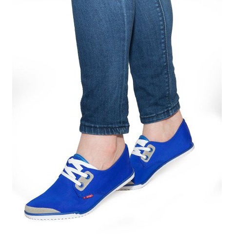 Lycra CC8518 Blaue Schnürsneaker