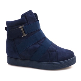 Turnschuhe mit Gummizug XY-297 Marineblau