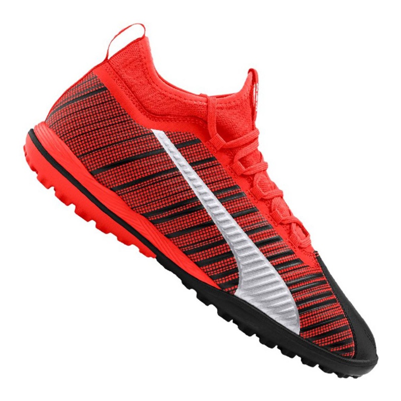 Puma One 5.3 Tt M 105648-01 Fußballschuhe schwarz rot