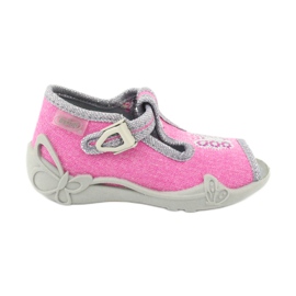 Befado Kinderschuhe 213P111 rosa grau