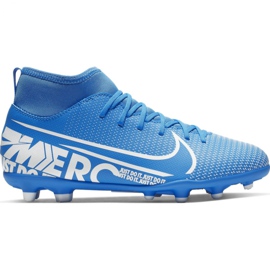 Nike Mercurial Superfly 7 Club FG / MG Jr AT8150-414 Fußballschuhe blau blau