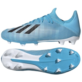Adidas X 19.3 Fg M F35383 Fußballschuhe grau blau